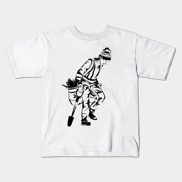 Treeplanter - Cara Kids T-Shirt by johnstoncreative